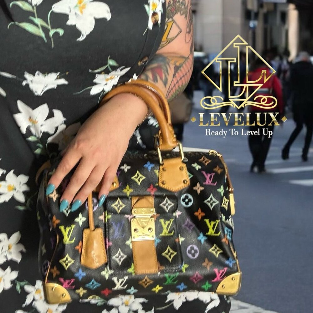 💎✨BEAUTIFUL✨💎Authentic Louis Vuitton Speedy 30 Monogram Multicolor Black